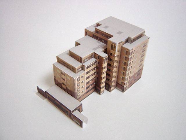 マンション ペーパークラフト